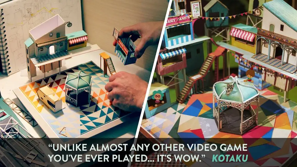 Screenshot of the Lumino City game