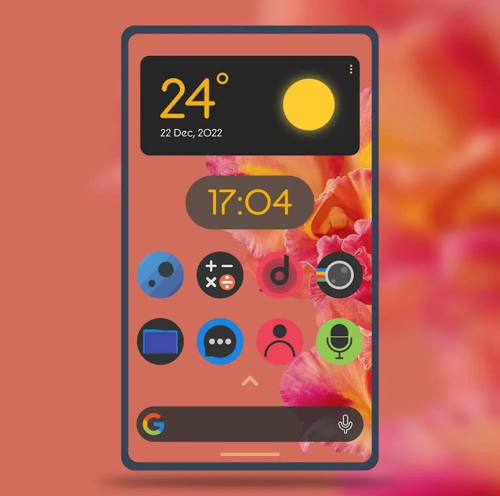 Screenshot of the Lumos Dark - Rounded Icon Pack game