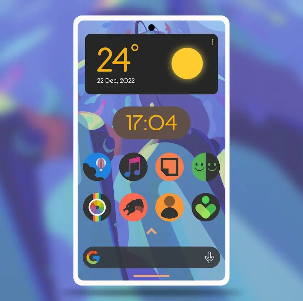 Screenshot of the Lumos Dark - Rounded Icon Pack game