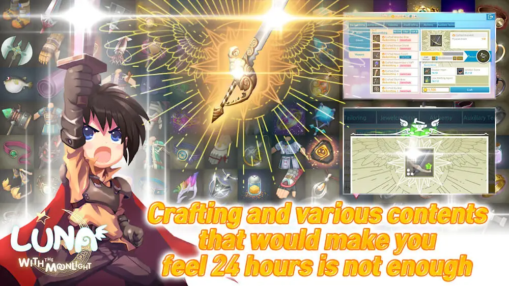 Screenshot of the LunaM: SG game
