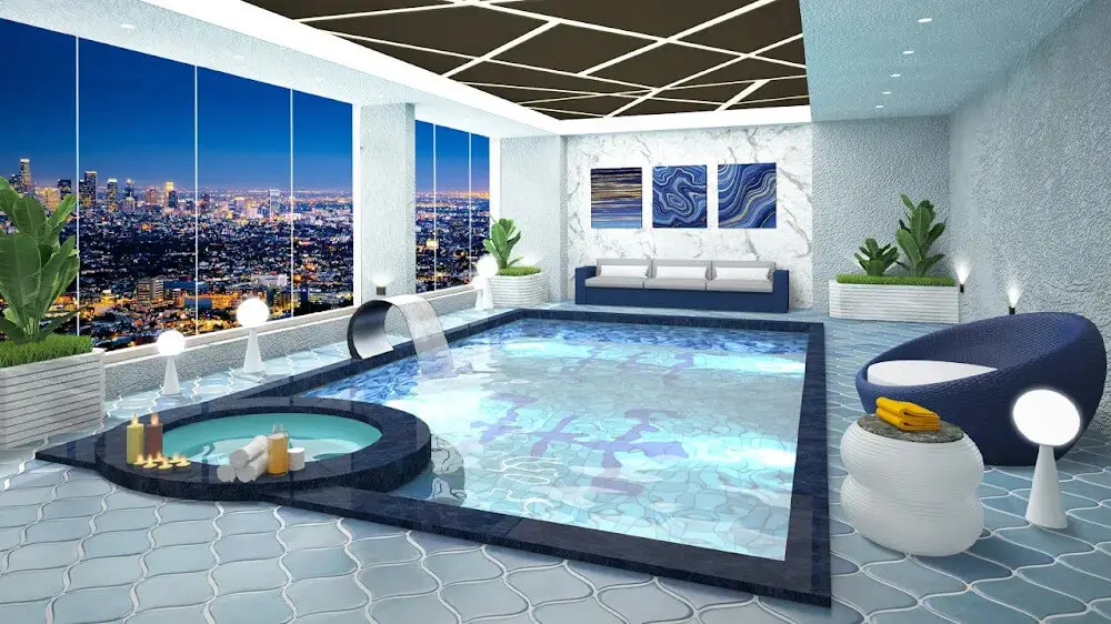 Screenshot of the Luxury Interiors game