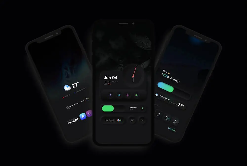 Screenshot of the Luxury for Kwgt game