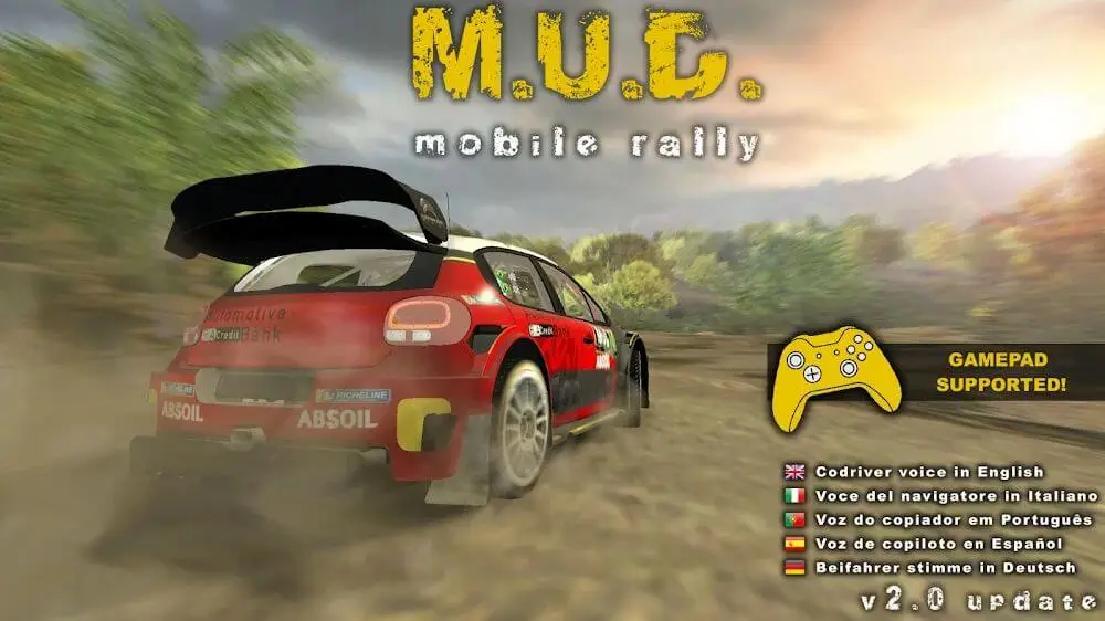 Screenshot of the M.U.D. Rally Racing game