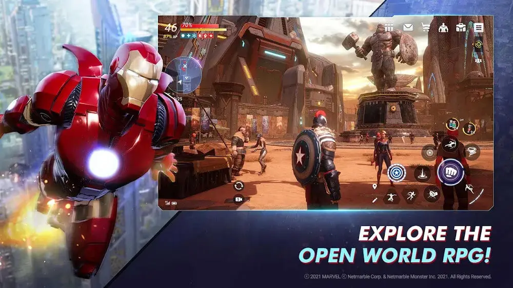 Screenshot of the MARVEL Future Revolution game