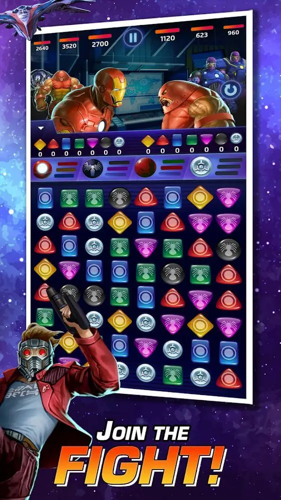 Screenshot of the MARVEL Puzzle Quest app
