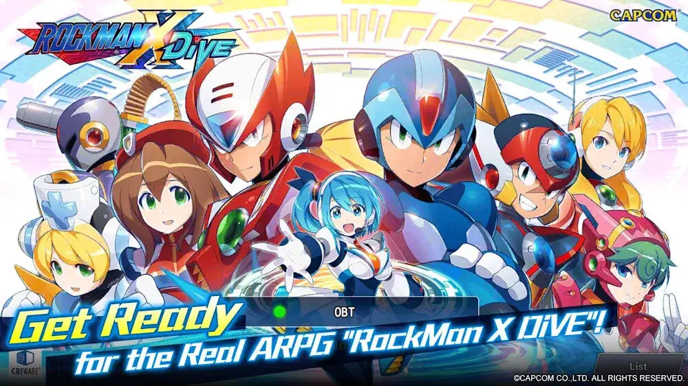 Screenshot of the MEGA MAN X DiVE game