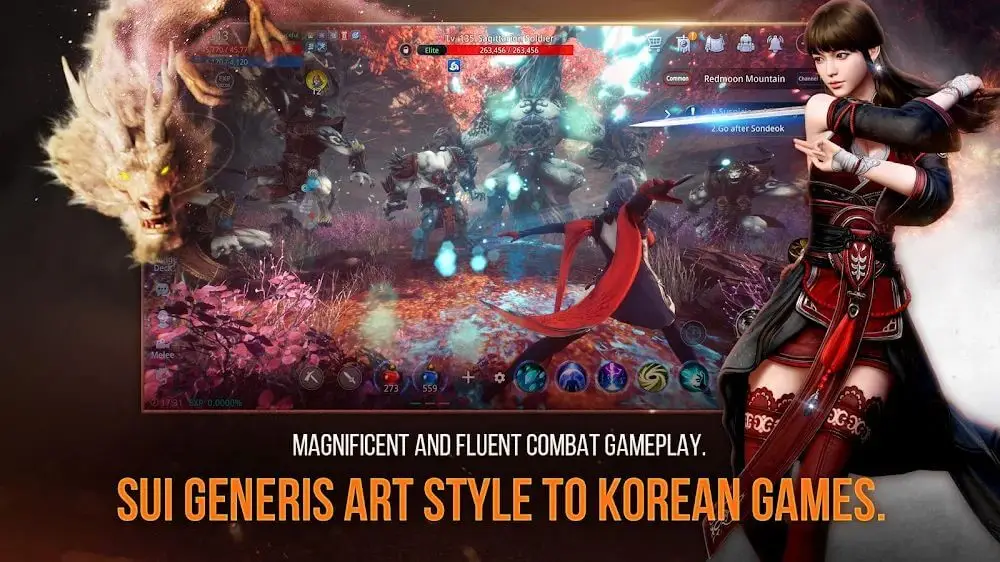 Screenshot of the MIR4 game