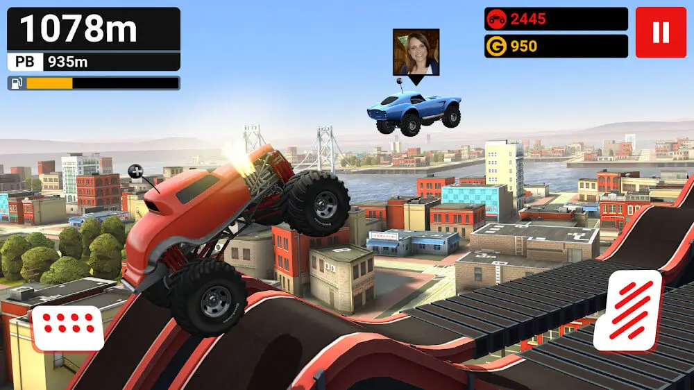 Screenshot of the MMX Hill Dash game