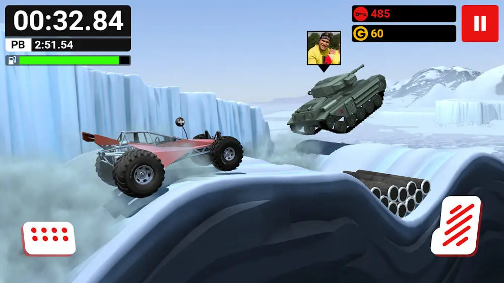 Screenshot of the MMX Hill Dash game