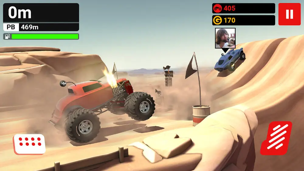 Screenshot of the MMX Hill Dash game