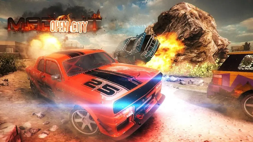 Screenshot of the MadOut Open City game