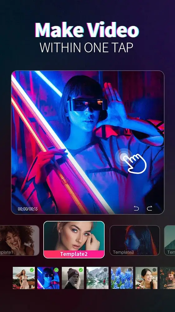 Screenshot of the Magic Video Maker app