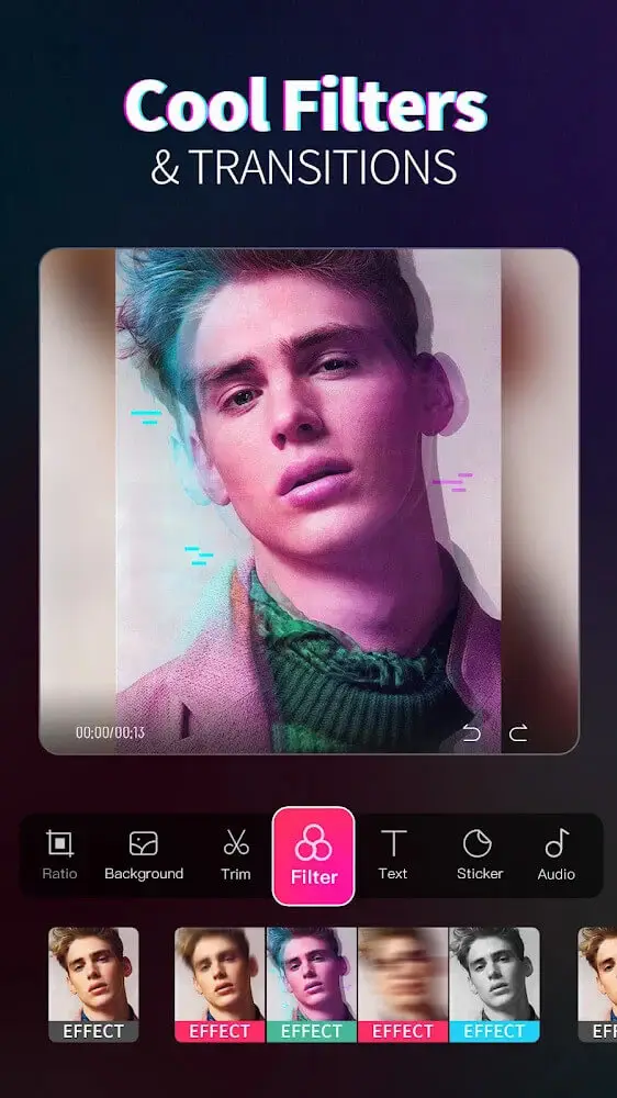 Screenshot of the Magic Video Maker app