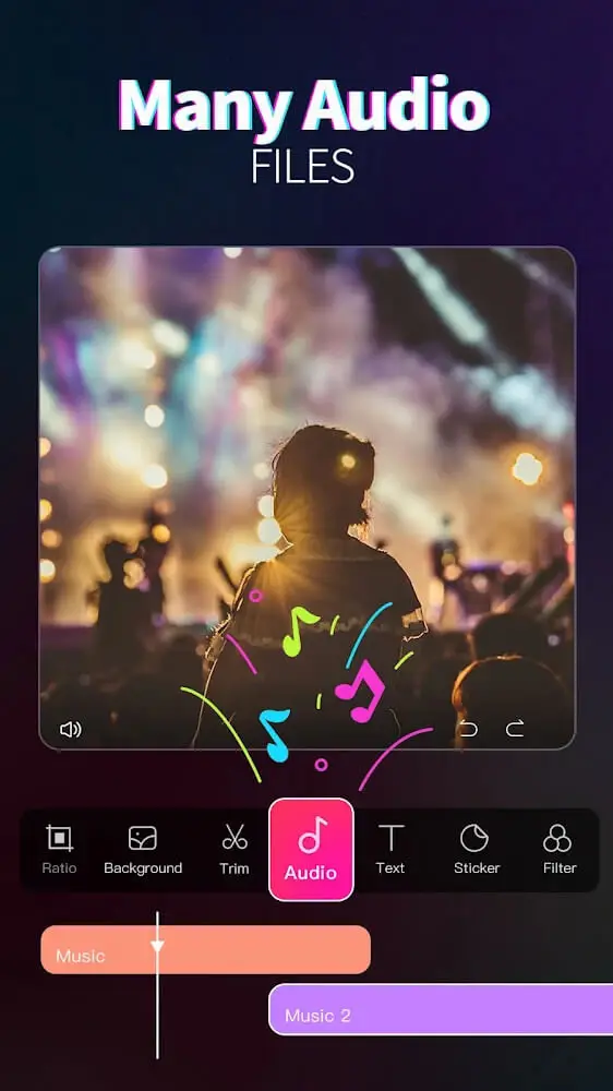 Screenshot of the Magic Video Maker app