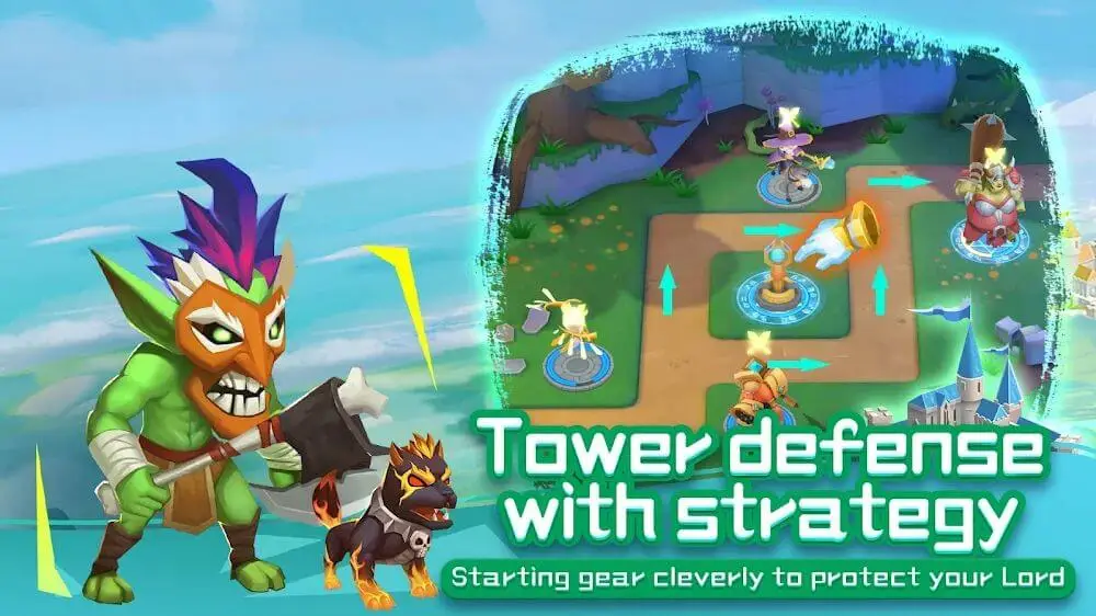 Screenshot of the Magic War TD game