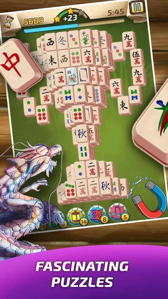 Screenshot of the Mahjong Village app