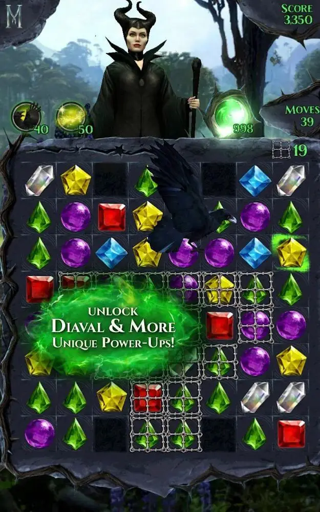 Screenshot of the Maleficent Free Fall app