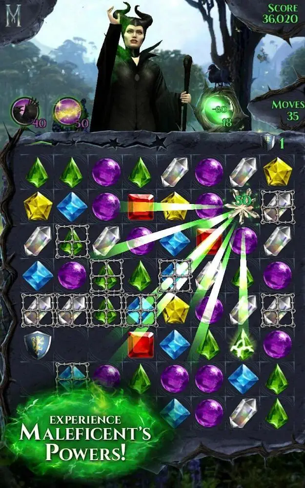 Screenshot of the Maleficent Free Fall app