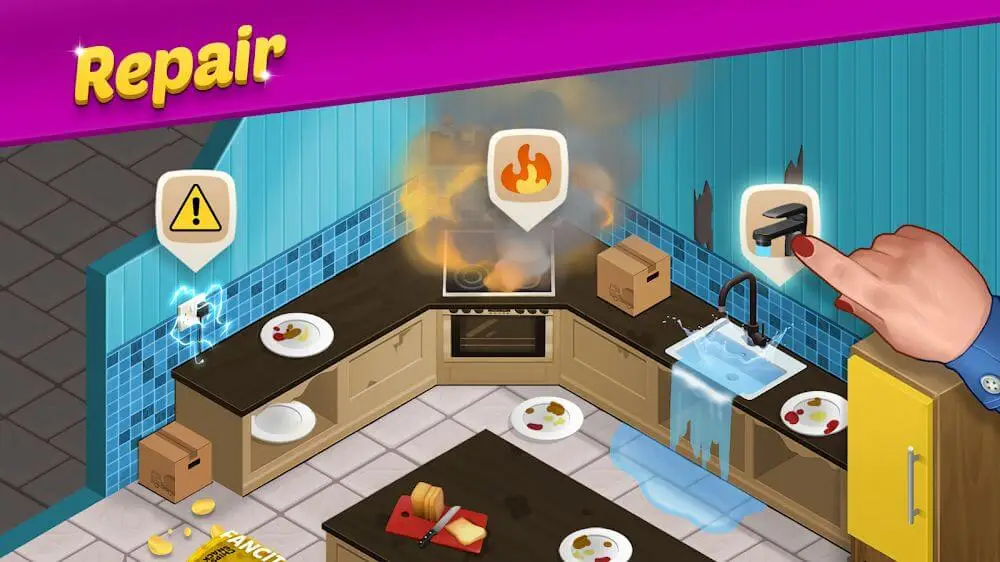 Screenshot of the Mansion Cafe: Renovation Story game
