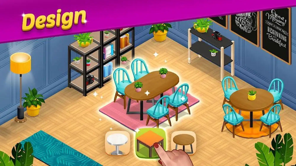 Screenshot of the Mansion Cafe: Renovation Story game