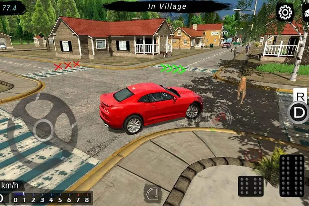 Screenshot of the Manual gearbox Car parking game