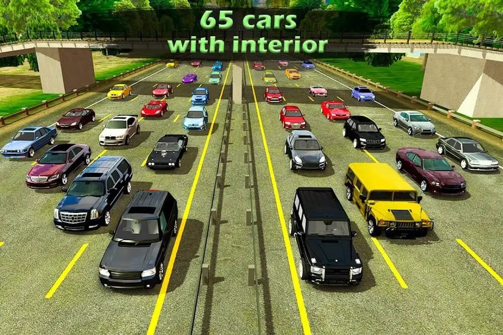 Screenshot of the Manual gearbox Car parking game