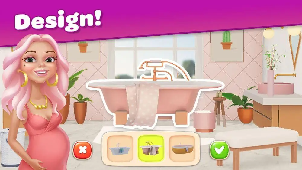 Screenshot of the Mary's Life: A Makeover Story game