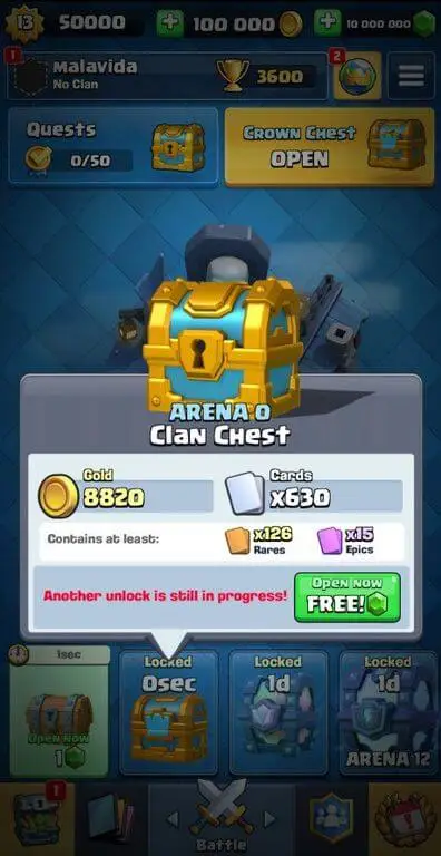 Screenshot of the Master Royale app