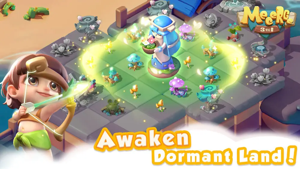 Screenshot of the Meeerge game