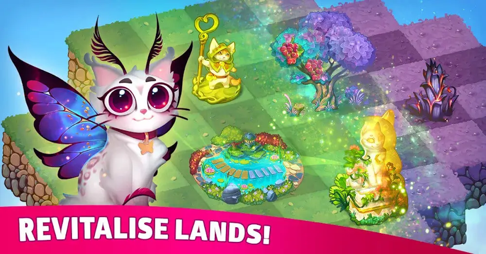 Screenshot of the Merge Cats game