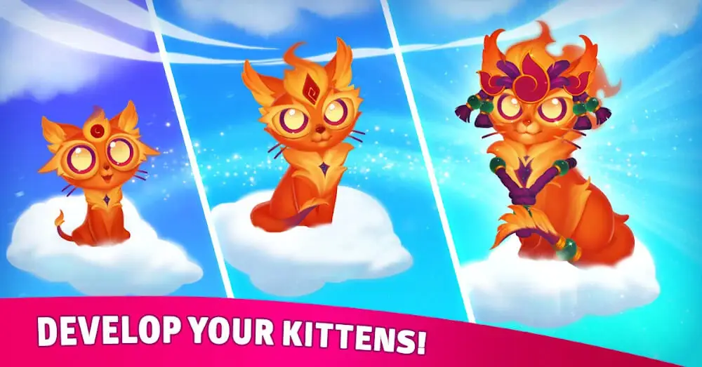 Screenshot of the Merge Cats game