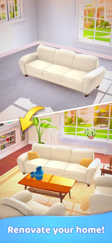 Screenshot of the Merge Decor app