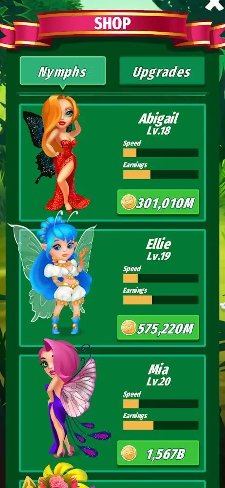 Screenshot of the Merge Fairies app