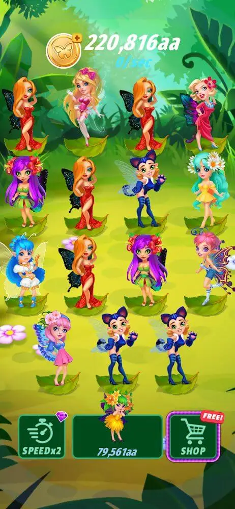 Screenshot of the Merge Fairies app