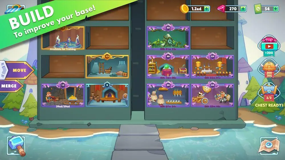 Screenshot of the Merge Fight Tactics game