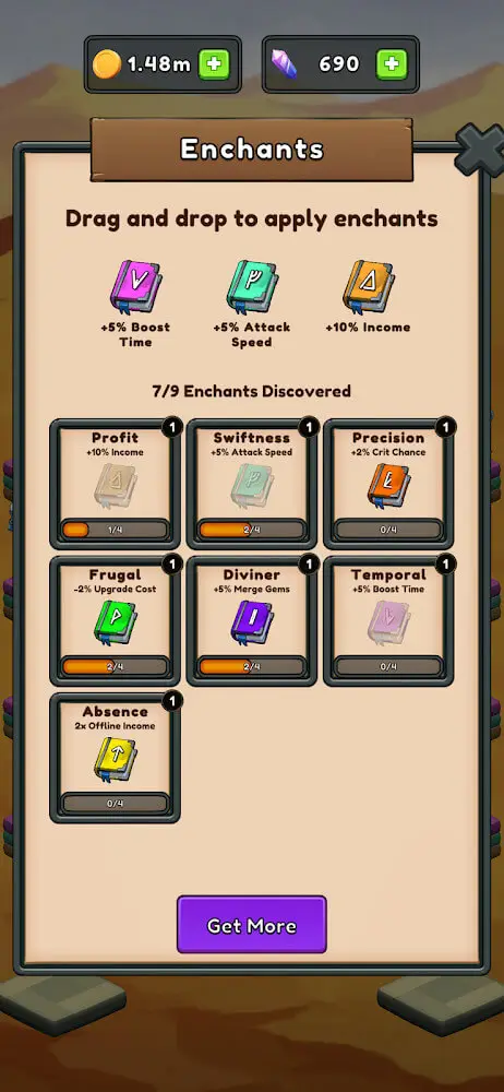 Screenshot of the Merge Monsters game