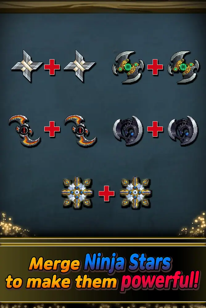 Screenshot of the Merge Ninja Star 2 app