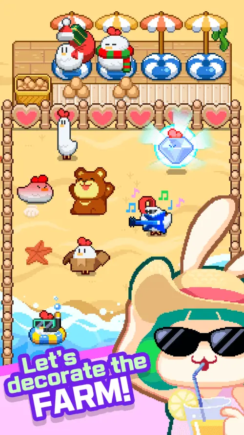 Screenshot of the Merge Pixel Farm app