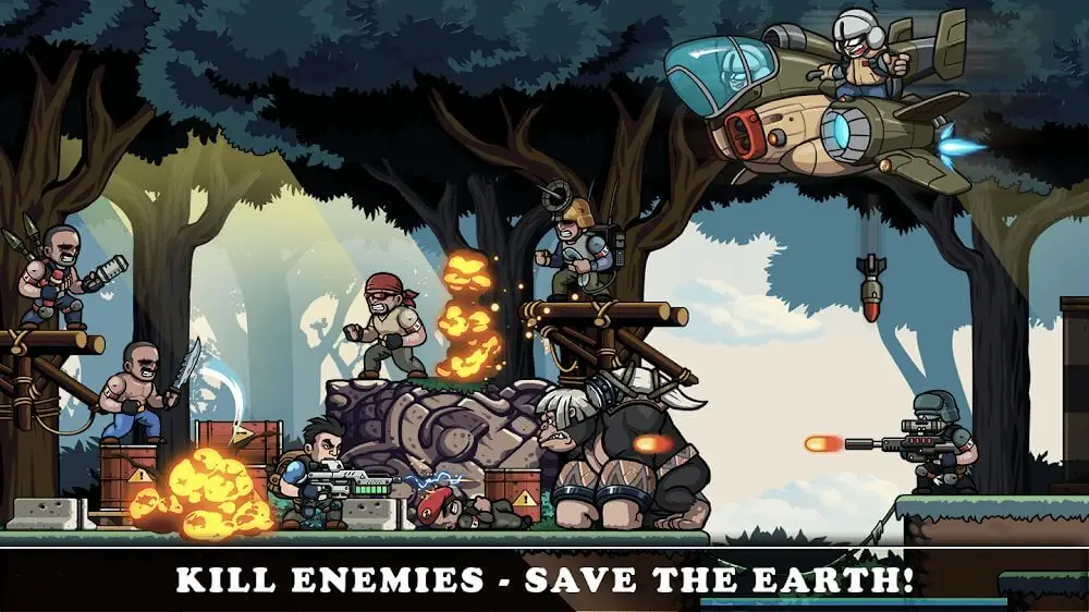 Screenshot of the Metal Shooter Slug Soldiers game