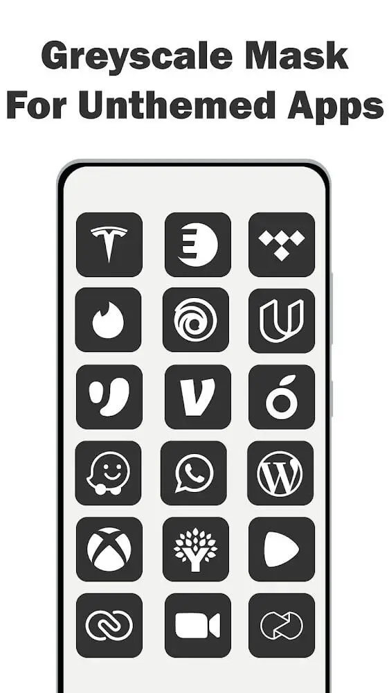 Screenshot of the MiUi 13 Dark - Icon Pack app