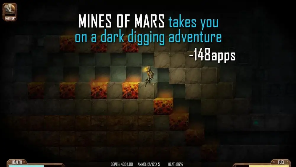 Screenshot of the Mines of Mars Scifi Mining RPG game