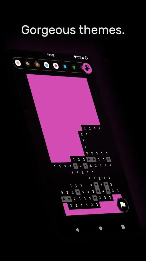 Screenshot of the Minesweeper app