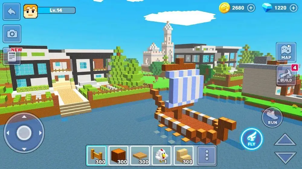 Screenshot of the MiniCraft: Blocky Craft 2022 game