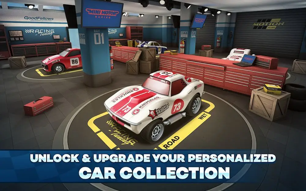 Screenshot of the Mini Motor Racing 2 game