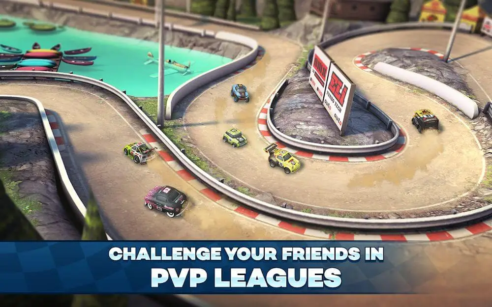 Screenshot of the Mini Motor Racing 2 game