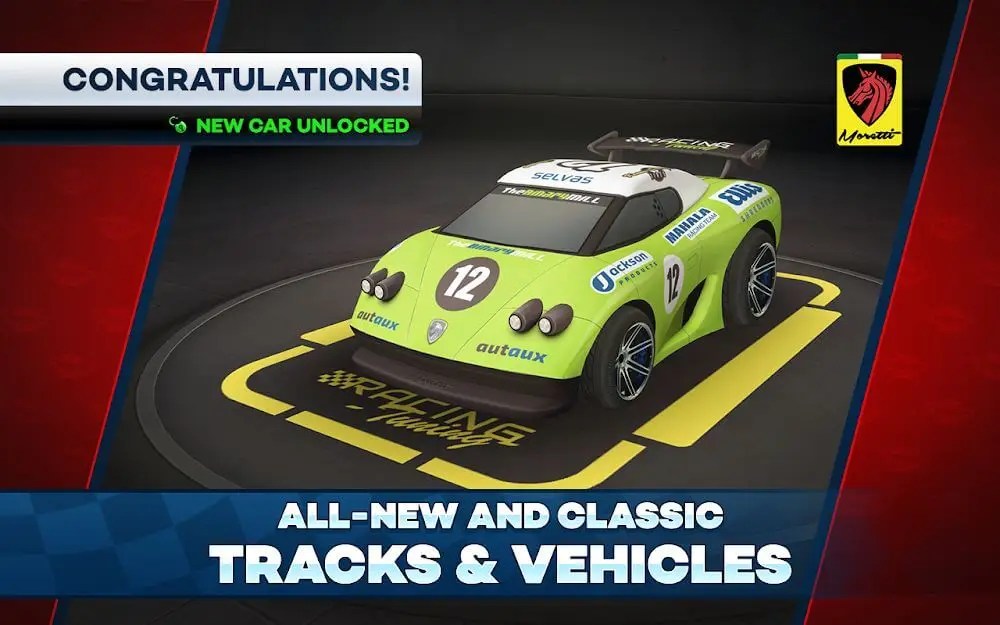 Screenshot of the Mini Motor Racing 2 game