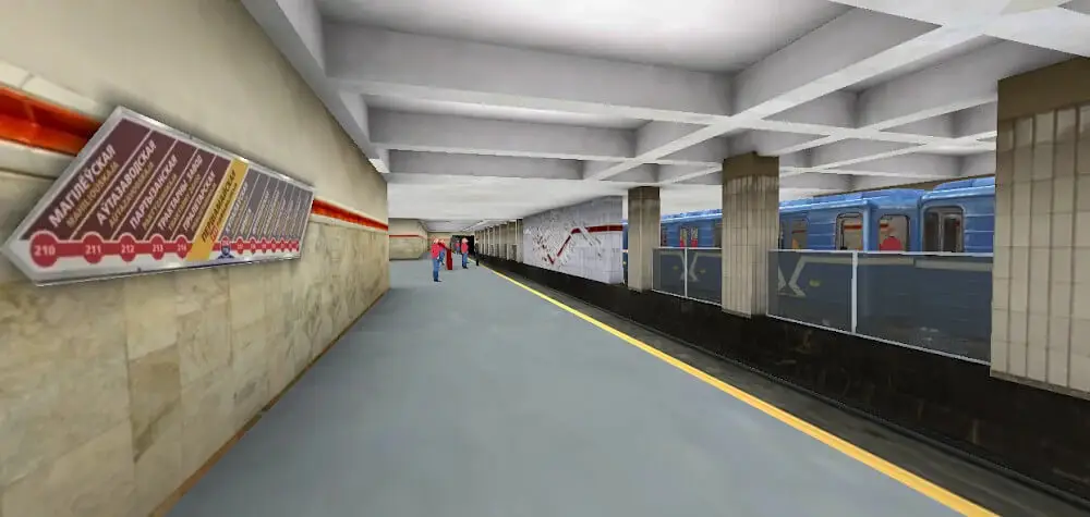 Screenshot of the Minsk Subway Simulator game