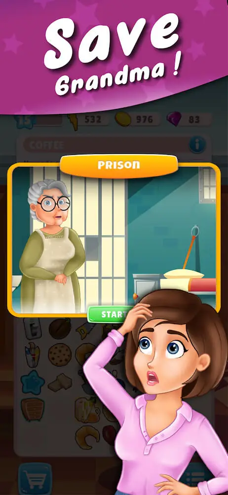 Screenshot of the Miss Merge: Mystery Story app