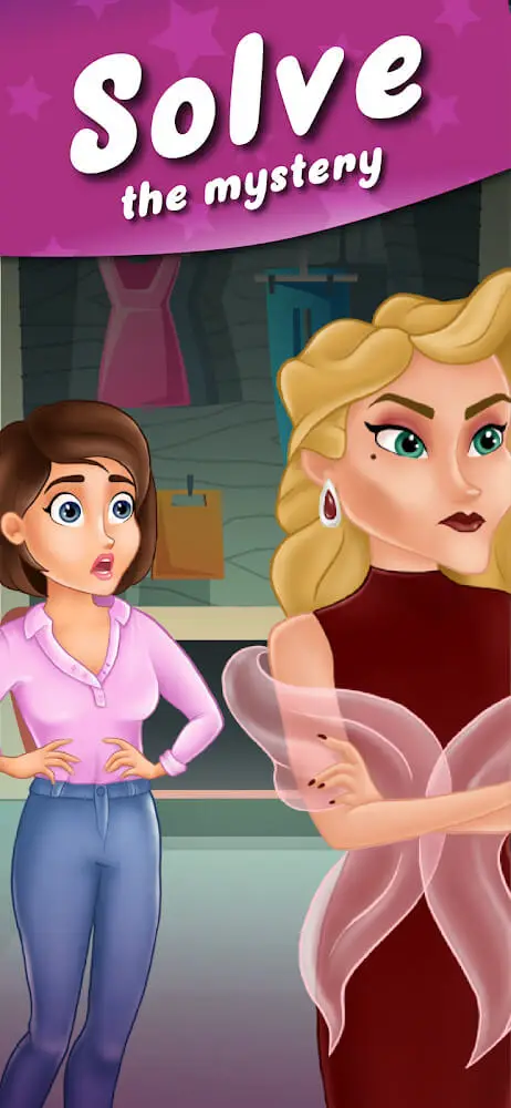 Screenshot of the Miss Merge: Mystery Story app