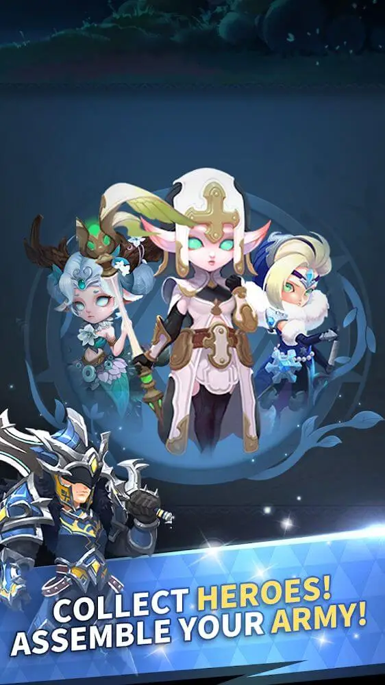 Screenshot of the Mist Forest app